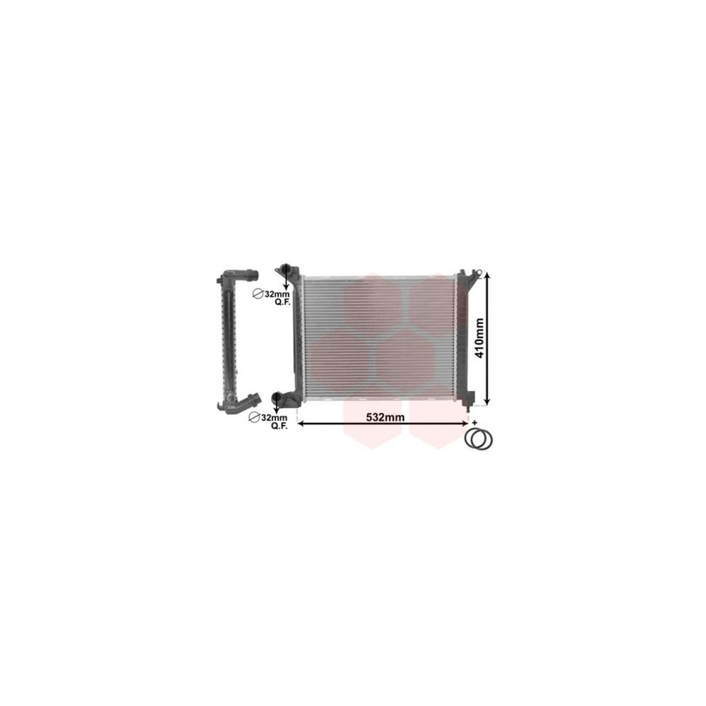 VAN WEZEL 06002263 RADIATORE RAFFREDDAMENTO MOTORE PER MINI