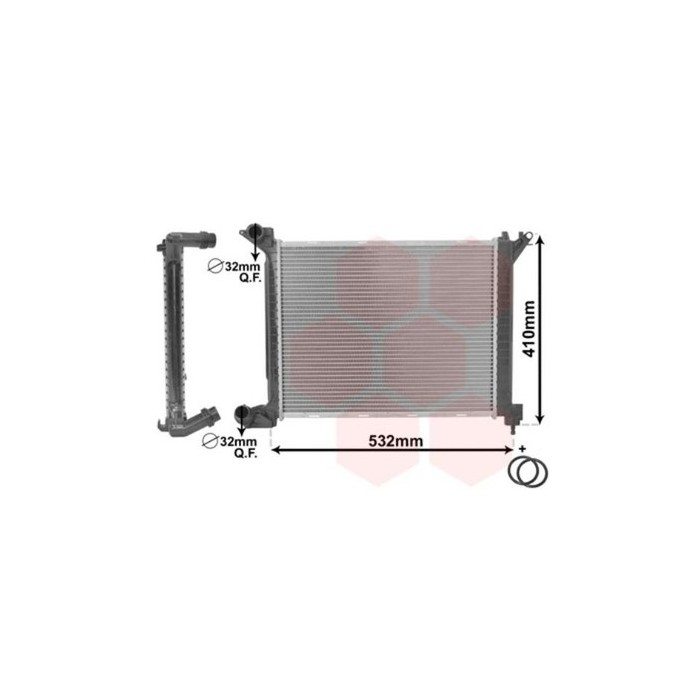 VAN WEZEL 06002263 RADIATORE RAFFREDDAMENTO MOTORE PER MINI