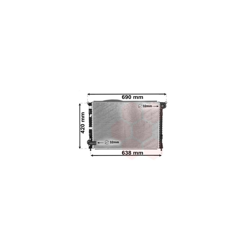 VAN WEZEL 06002314 RADIATORE RAFFREDDAMENTO MOTORE PER MINI