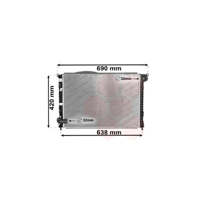 VAN WEZEL 06002314 RADIATORE RAFFREDDAMENTO MOTORE PER MINI
