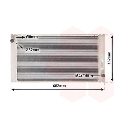 VAN WEZEL 06002333 RADIATORE RAFFREDDAMENTO MOTORE PER MINI