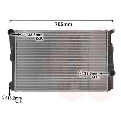 VAN WEZEL 06004378 RADIATORE RAFFREDDAMENTO MOTORE PER BMW X3
