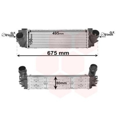 VAN WEZEL 06004463 Intercooler ALUMINIUM PER BMW X3