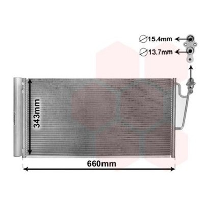 VAN WEZEL 06005363 CONDENSATORE CLIMATIZZATORE PER MINI