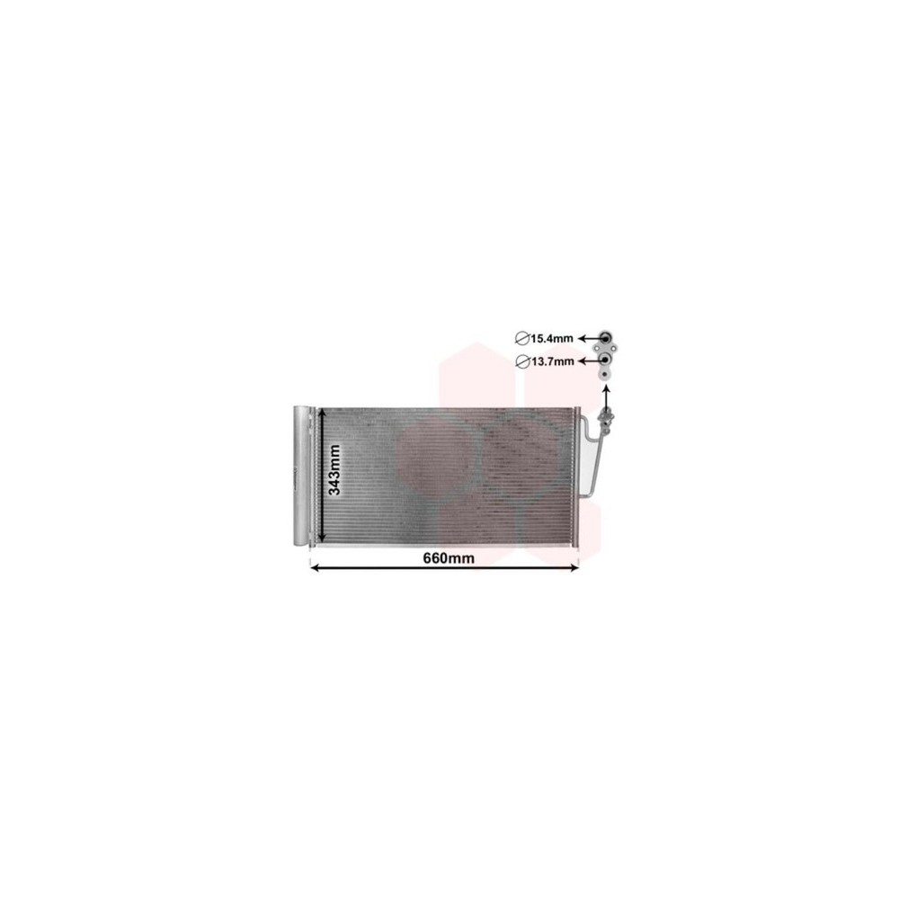 VAN WEZEL 06005363 CONDENSATORE CLIMATIZZATORE PER MINI