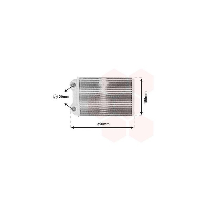 VAN WEZEL 06006426 SCAMBIATORE DI CALORE RADIATORE ADATTO A PER COOPER R50 MINI