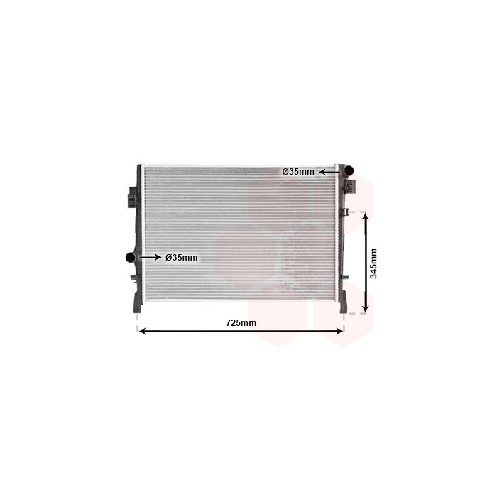 VAN WEZEL 07002105 RADIATORE RAFFREDDAMENTO MOTORE PER DODGE JOURNEY