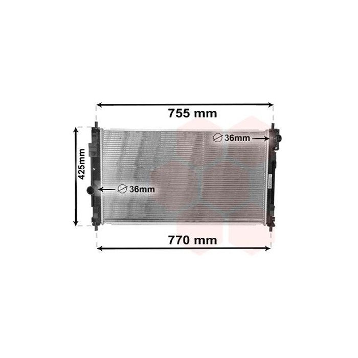 VAN WEZEL 07002121 RADIATORE MOTORE PER CHRYSLER SEBRING DODGE CALIBER