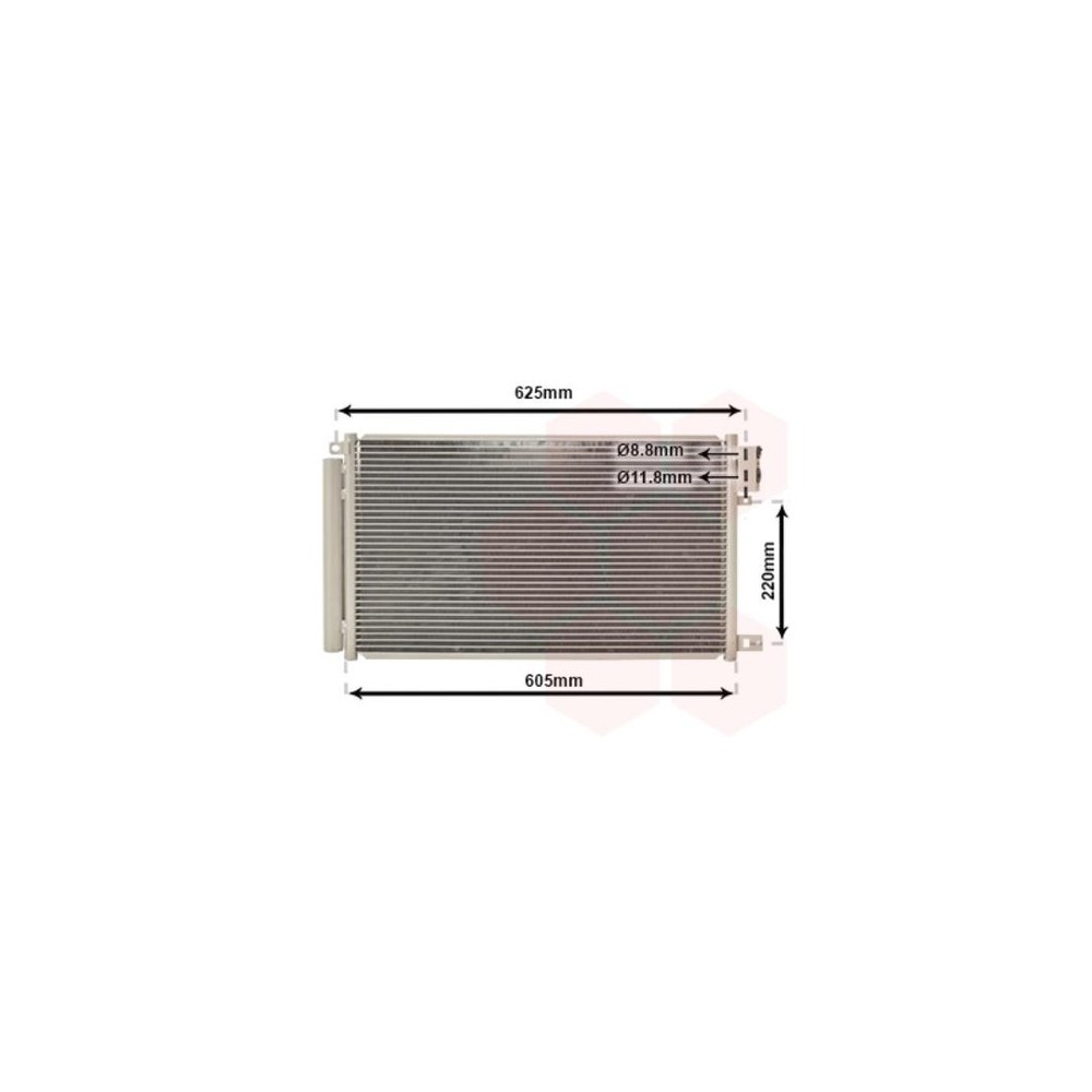 Van Wezel 01005115 Condensatore AC per Alfa Romeo Giulia