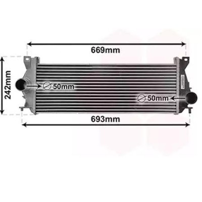 Van Wezel 02014707 Intercooler per Land Rover Defender Cabrio