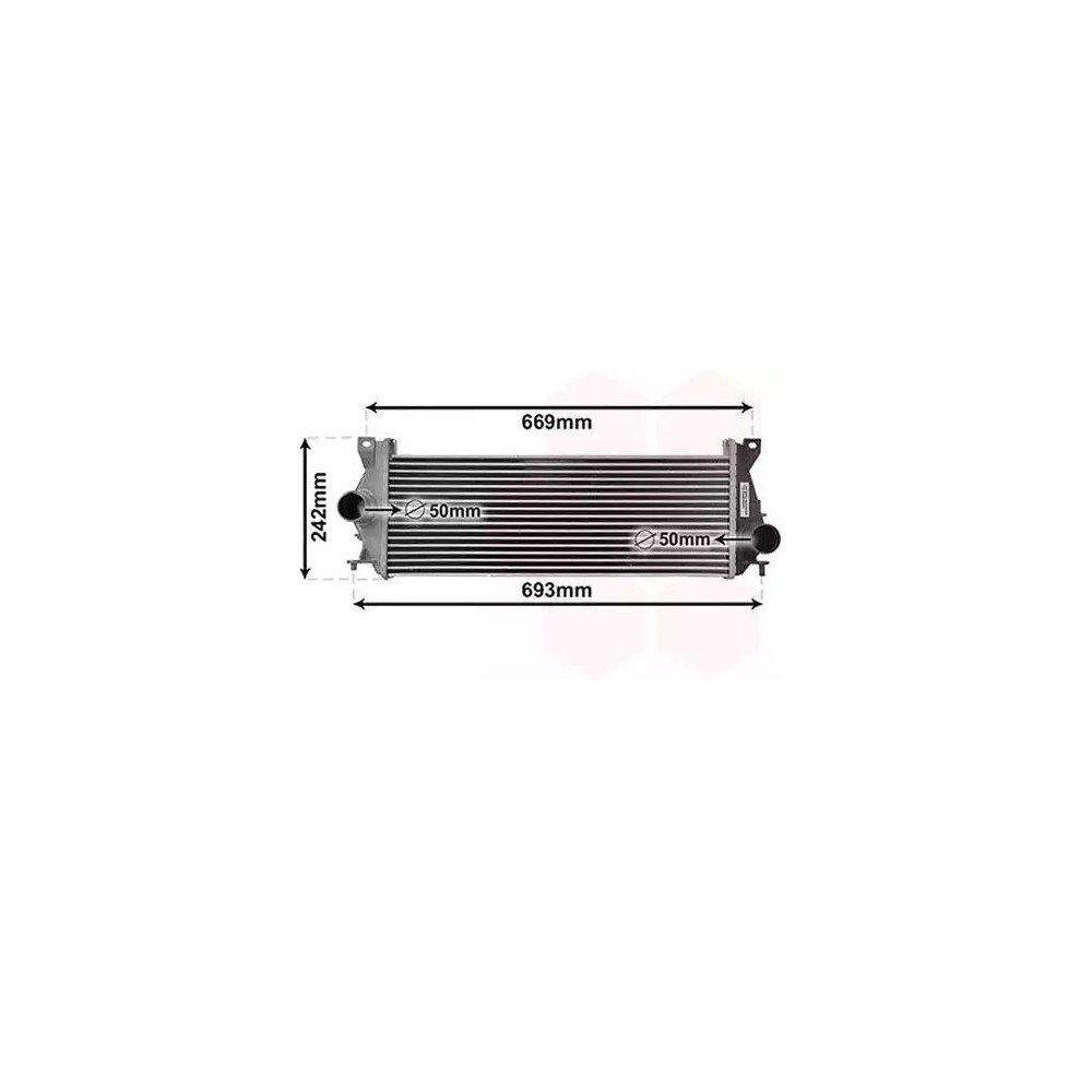 Van Wezel 02014707 Intercooler per Land Rover Defender Cabrio
