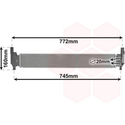 VAN WEZEL 03002346 Radiatore motore per Audi A1 Sportback 8x; Fabia 2 (545)