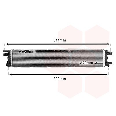 VAN WEZEL 03002361 Radiatore motore per AUDI A6, Q3
