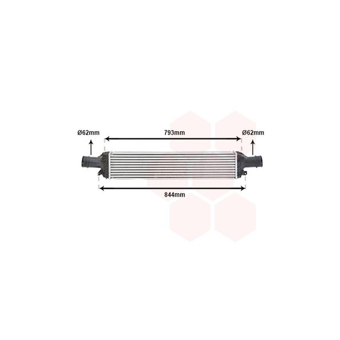 VAN WEZEL 03004319 Intercooler per Audi Q5 8RB; Audi A4 B8 Sedan; Audi A5