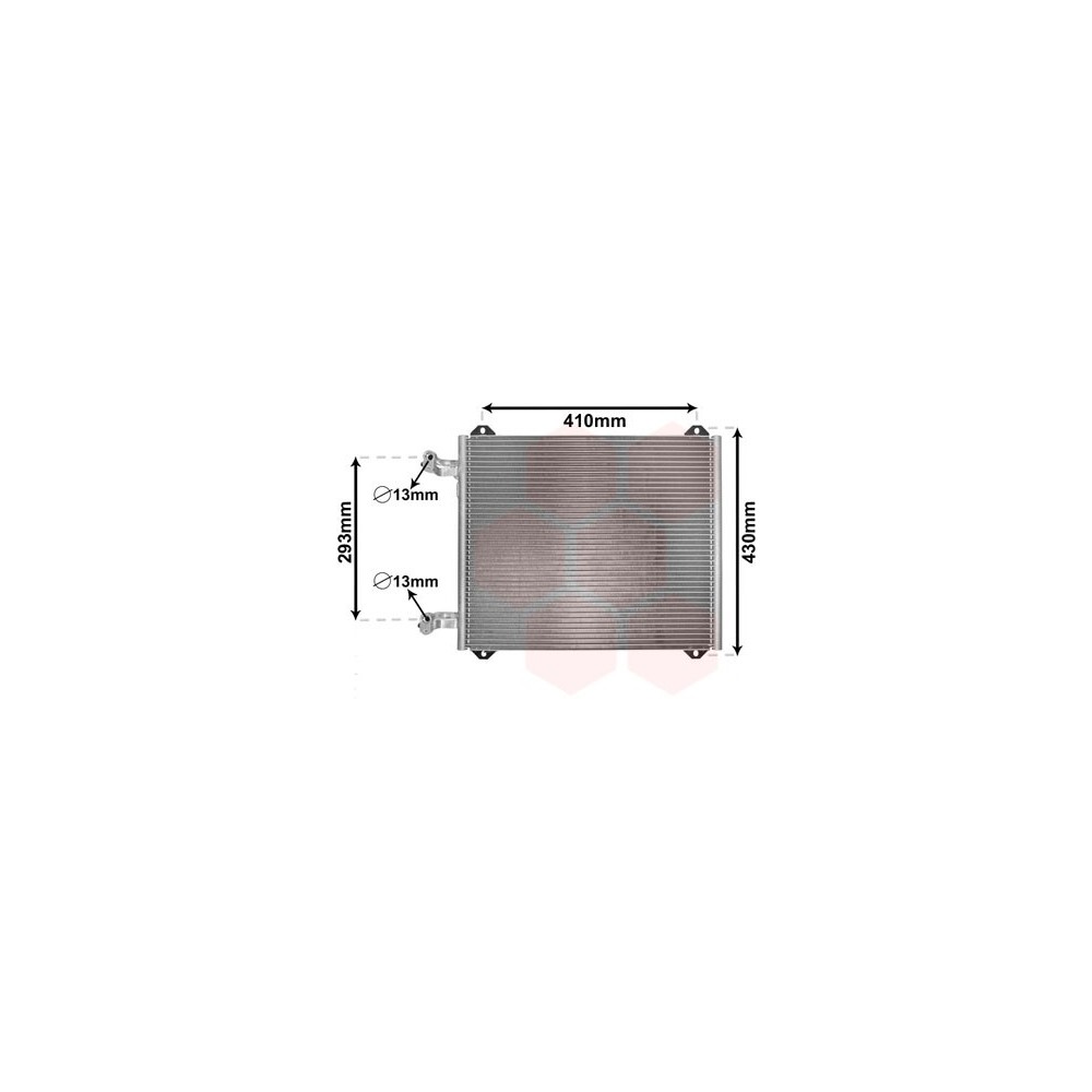 CONDENSATORE AC VAN WEZEL AUDI A2