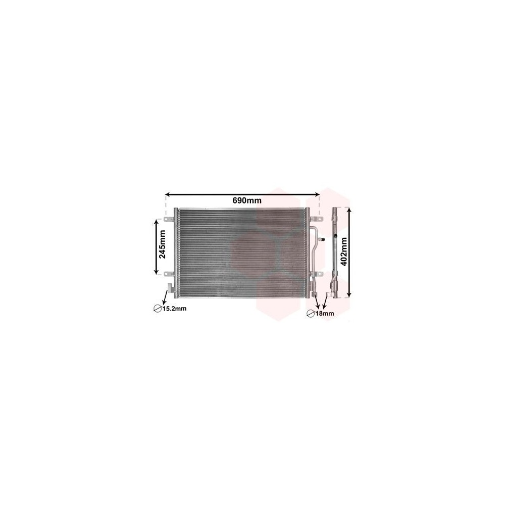 VAN WEZEL 03005199 CONDENSATORE CLIMATIZZATORE PER AUDI A4