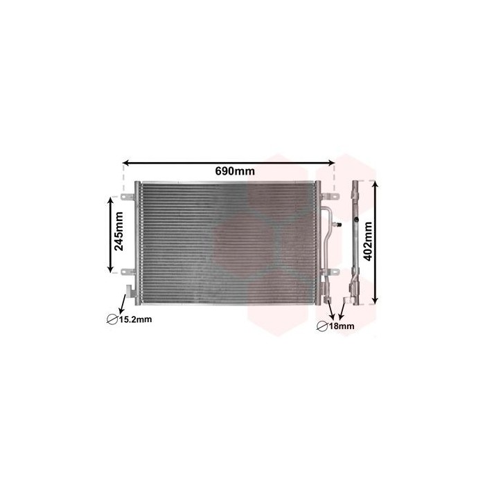 VAN WEZEL 03005199 CONDENSATORE CLIMATIZZATORE PER AUDI A4