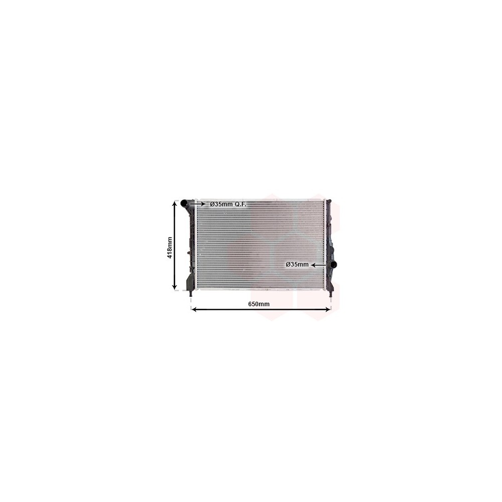 VAN WEZEL 01002083 RADIATORE MOTORE PER ALFA ROMEO 147 GT