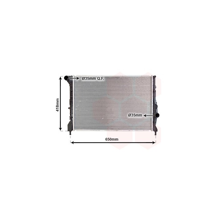 VAN WEZEL 01002083 RADIATORE MOTORE PER ALFA ROMEO 147 GT