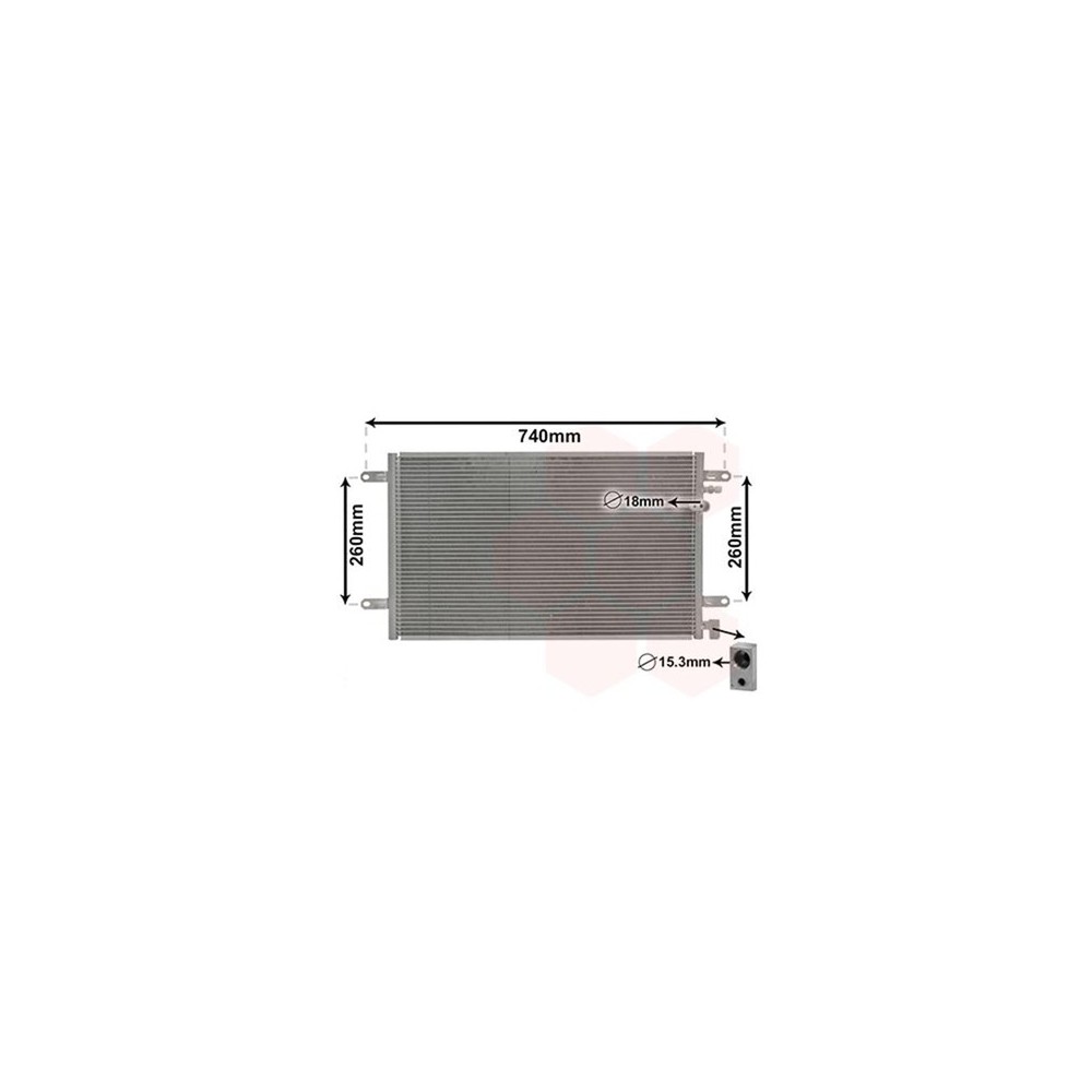 CONDENSATORE AC AUDI VAN WEZEL A6