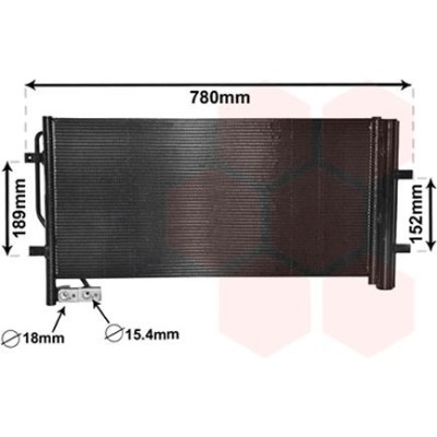CONDENSATORE AC VAN WEZEL PER AUDI A5, A4, Q5