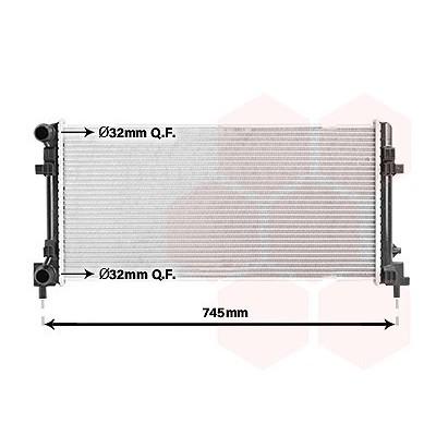 VAN WEZEL 03012701 RADIATORE RAFFREDDAMENTO MOTORE U.A PER AUDI SEAT SKODA