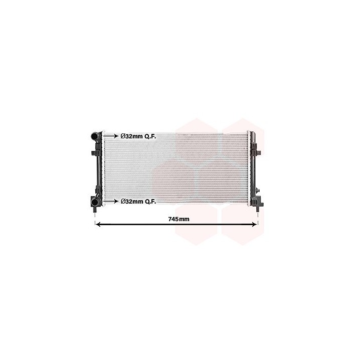 VAN WEZEL 03012701 RADIATORE RAFFREDDAMENTO MOTORE U.A PER AUDI SEAT SKODA