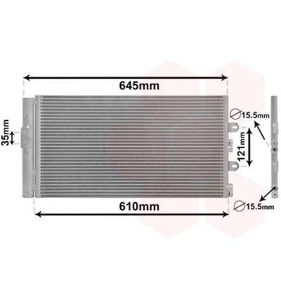 VAN WEZEL 17005298 CONDENSATORE CLIMATIZZATORE PER FIAT PUNTO