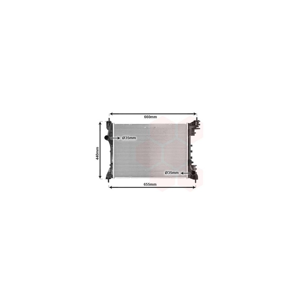 VAN WEZEL 01002117 RADIATORE RAFFREDDAMENTO MOTORE PER ALFA ROMEO MITO