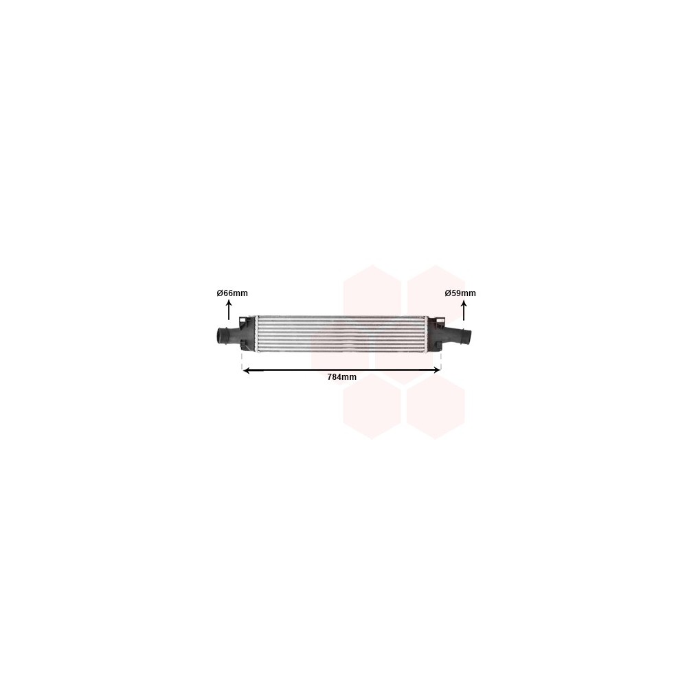 VAN WEZEL 03014707 Intercooler PER AUDI