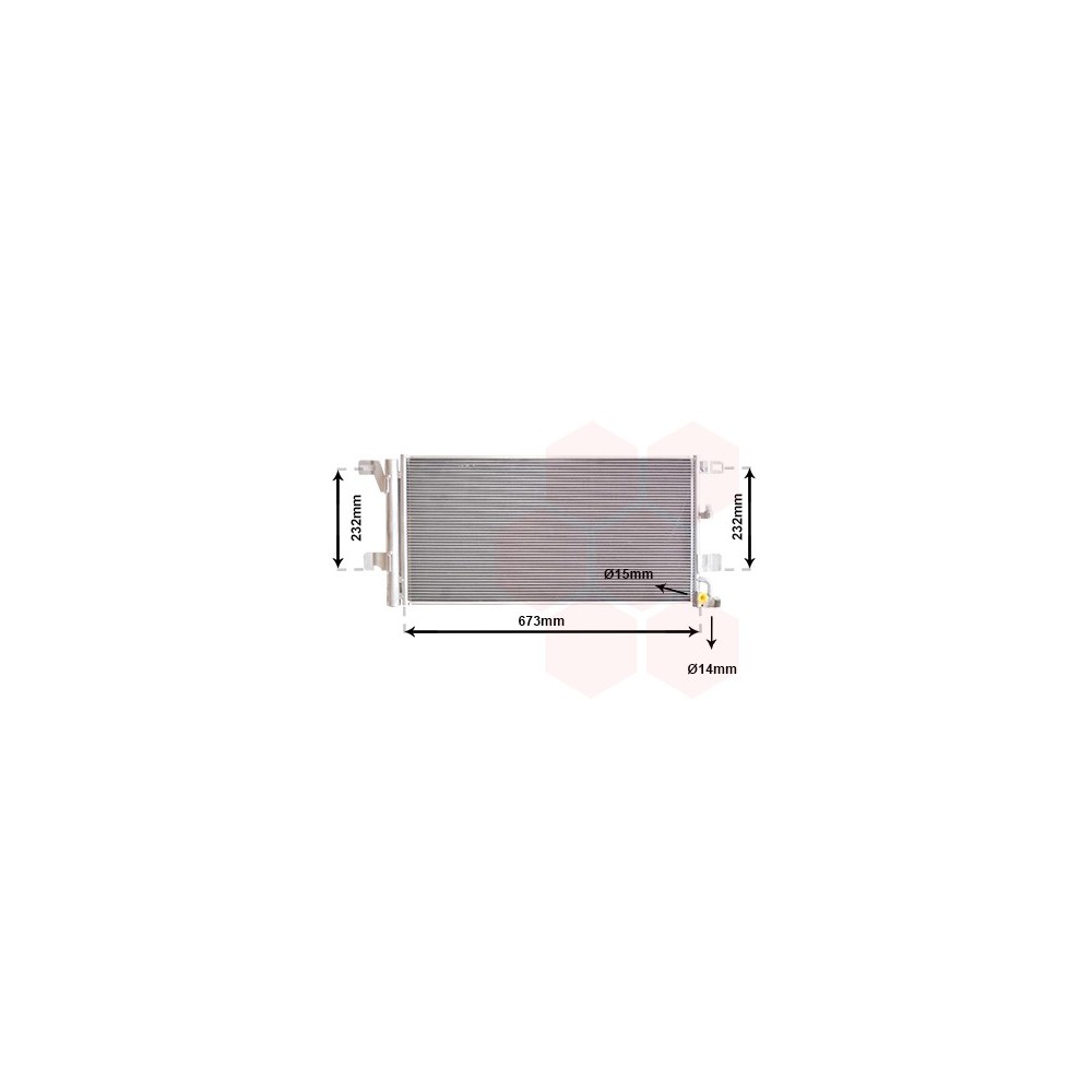 VAN WEZEL 03015704 CONDENSATORE CLIMATIZZATORE PER AUDI