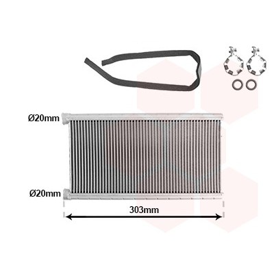 VAN WEZEL 03016703 SCAMBIATORE DI CALORE PER AUDI A6